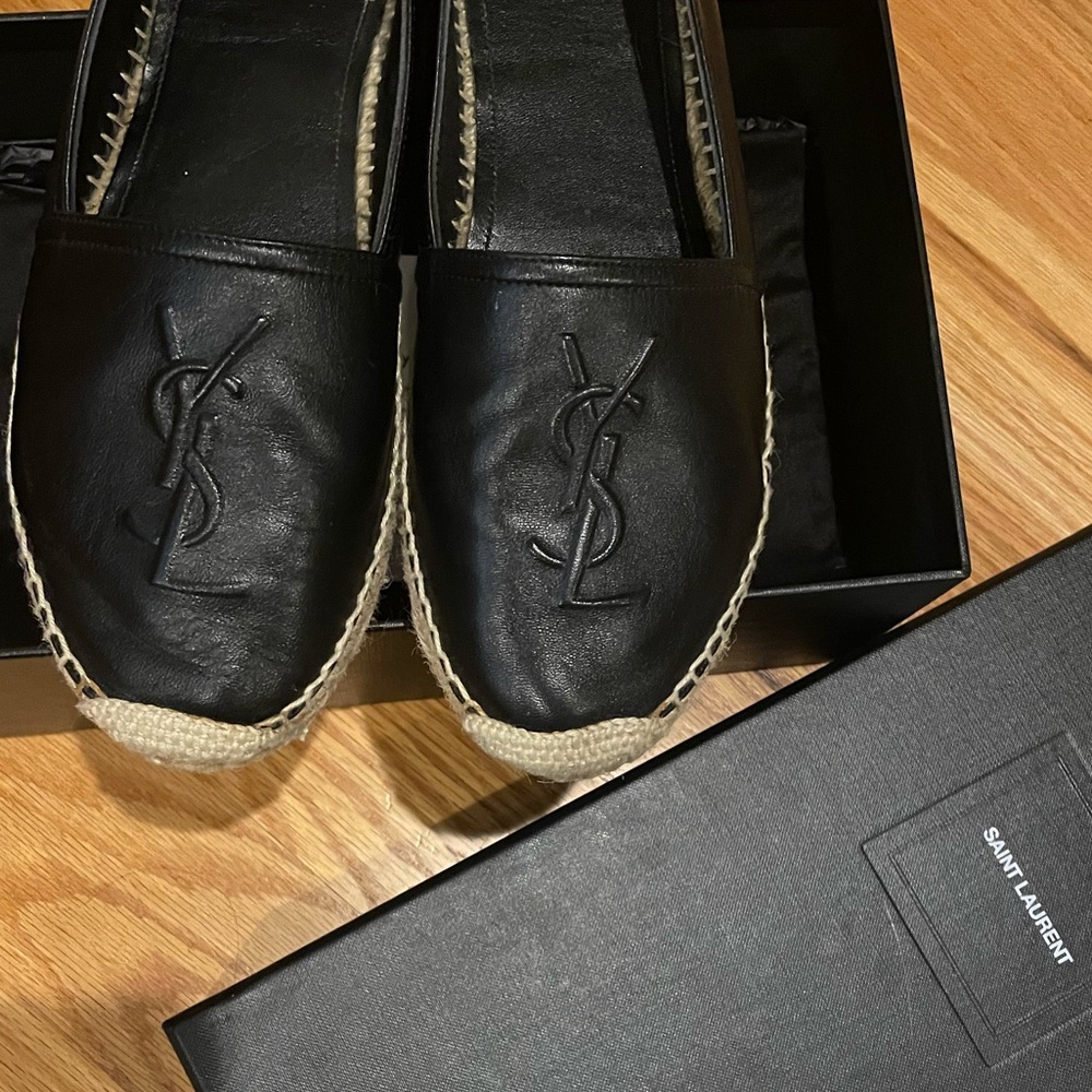 Authentic Saint Laurent (YSL) Espadrilles 7.5